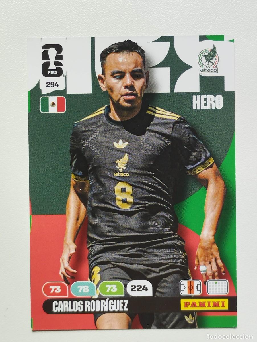 Cromos de F&uacute;tbol: CROMO CARD ADRENALYN MUNDIAL WORLD CUP 2026 HERO CARLOS RODRIGUEZ 294 MEXICO