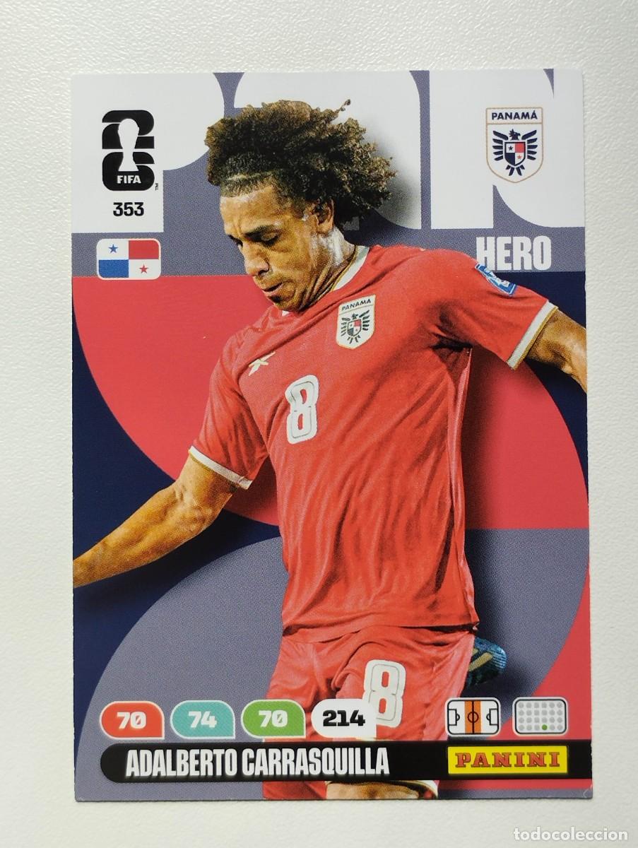 Cromos de F&uacute;tbol: CROMO CARD ADRENALYN MUNDIAL WORLD CUP 2026 HERO ADALBERTO CARRASQUILLA 353 PANAMA