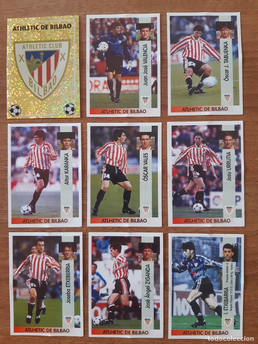 Cromos de F&uacute;tbol: LOTE 9 CROMOS DIFERENTES ATHLETIC BILBAO LIGA 96-97 PANINI. NUNCA PEGADOS, SIN PEGAR