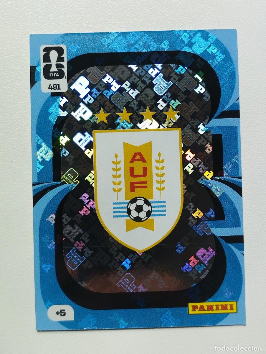 Cromos de F&uacute;tbol: CROMO CARD ADRENALYN MUNDIAL WORLD CUP 2026 HERO 491 ESCUDO URUGUAY