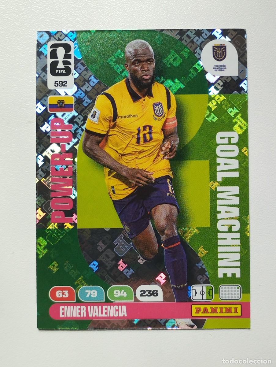 Cromos de F&uacute;tbol: CROMO CARD ADRENALYN MUNDIAL WORLD CUP 2026 GOAL MACHINE ENNER VALENCIA 592 ECUADOR