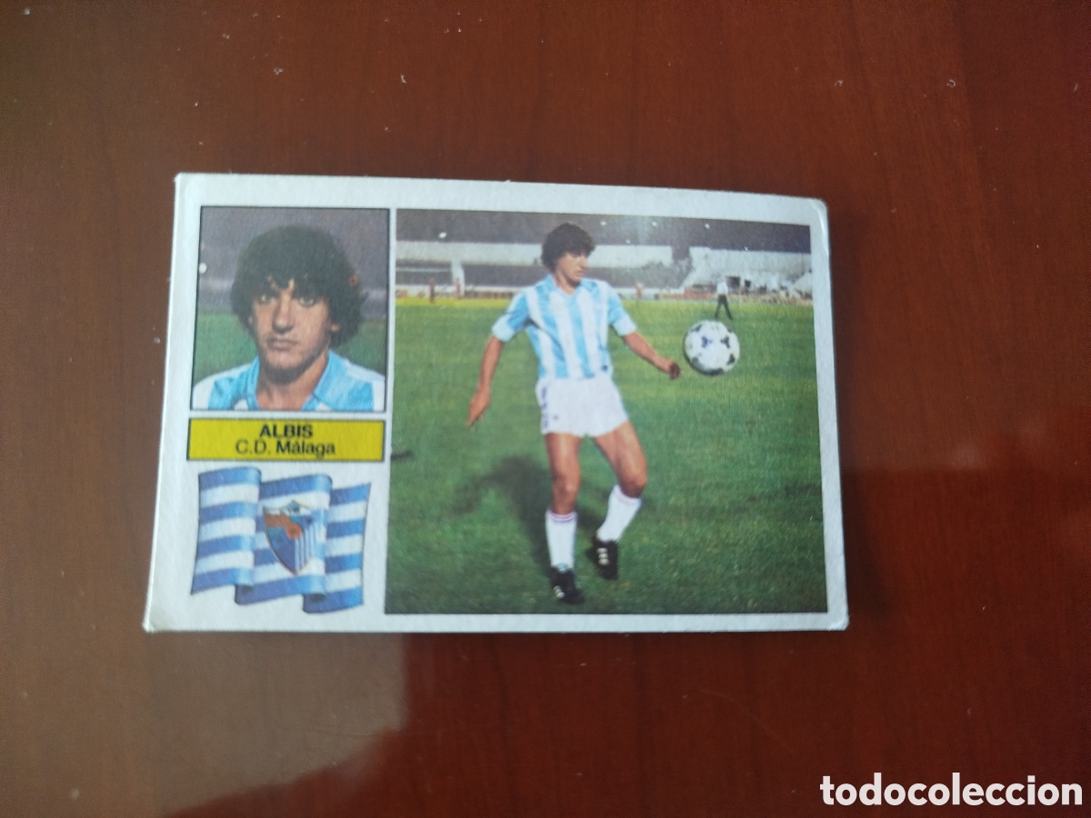 Cromos de F&uacute;tbol: Liga Este 1982/83.C.D.Malaga. Albis (COLOCA, NUNCA PEGADO).