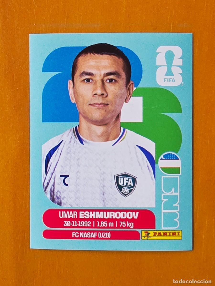 Cromos de F&uacute;tbol: UZB 5 Umar Eshmurodov, Uzbekist&aacute;n, Panini FIFA World Cup Mundial 2026 Sticker