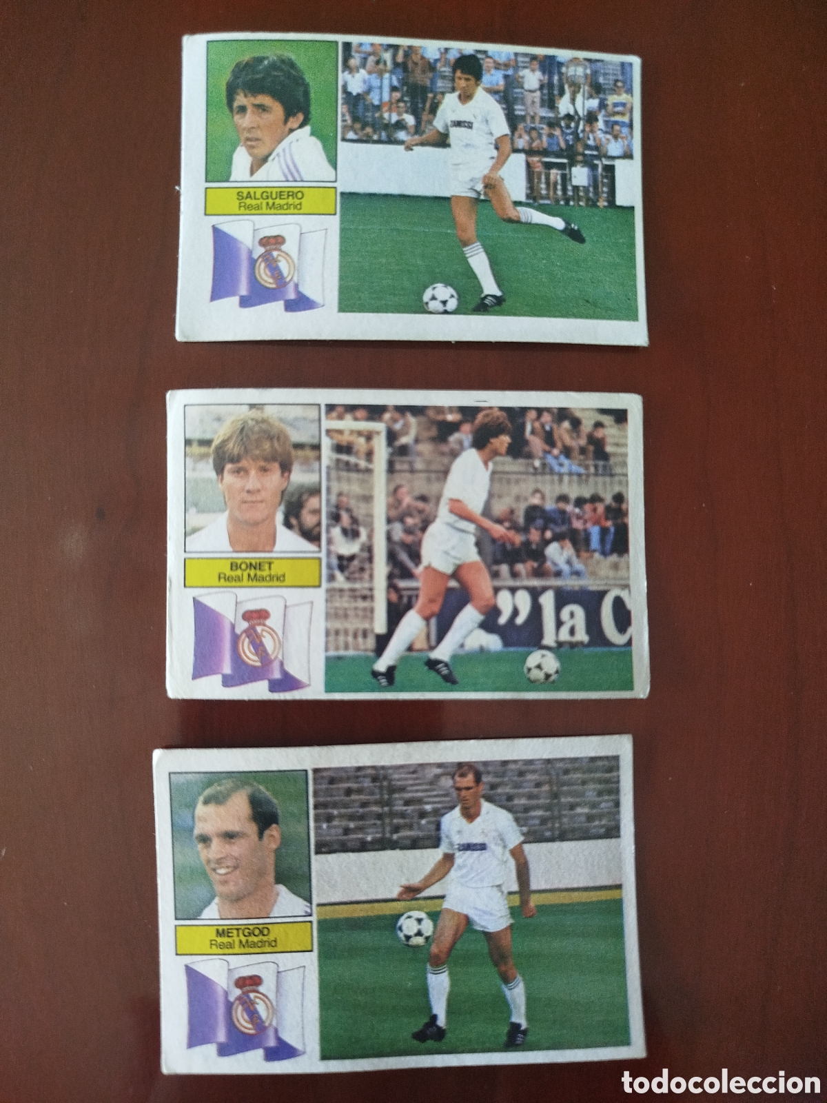 Figurine di Calcio: Liga Este 1982/83.R.Madrid (LOTE DE 1 COLOCA Y 2 FICHAJES).