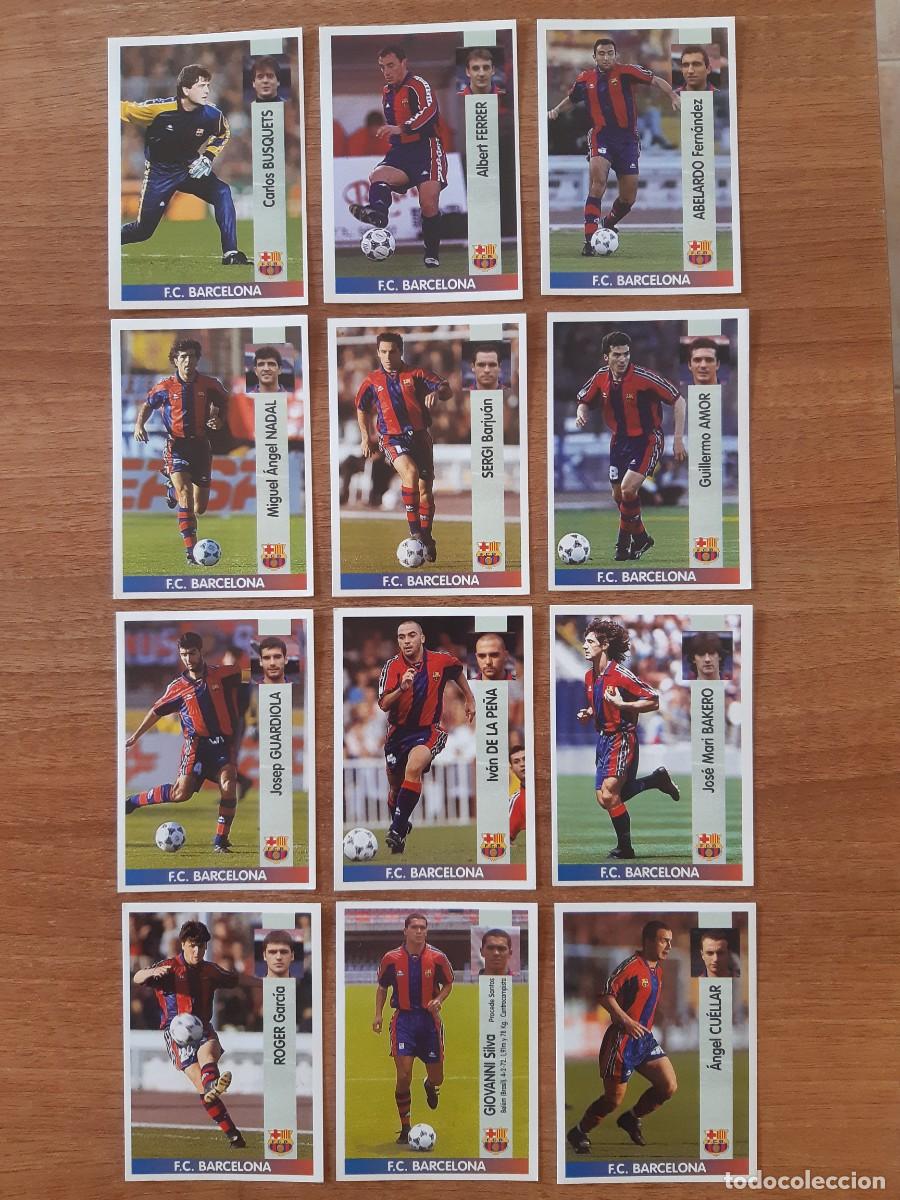 Cromos de F&uacute;tbol: LOTE 12 CROMOS DIFERENTES FC BARCELONA LIGA 96-97 PANINI. NUNCA PEGADOS, SIN PEGAR