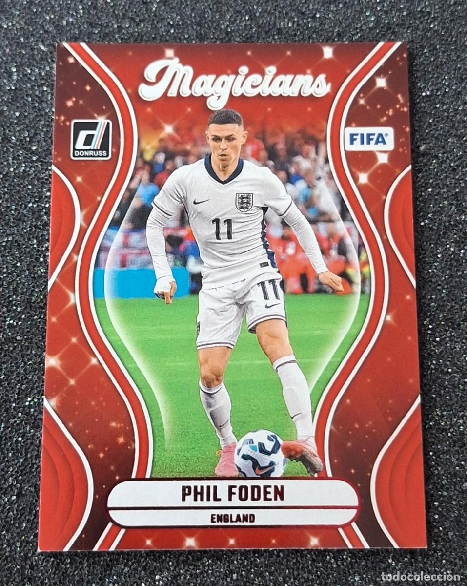 Cromos de F&uacute;tbol: Phil Foden Inglaterra Panini Donruss Soccer Magicians #12 Red