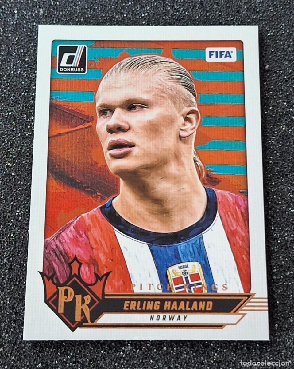 Cromos de F&uacute;tbol: Erling Haaland Norway Panini Donruss Soccer 2024-25 #11 Pitch Kings
