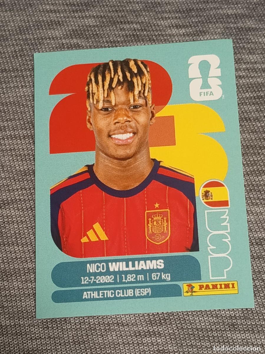 Cromos de F&uacute;tbol: NICO WILLIAMS ESP 17 STICKER MUNDIAL 2026 PANINI FIFA WORLD CUP NUEVO
