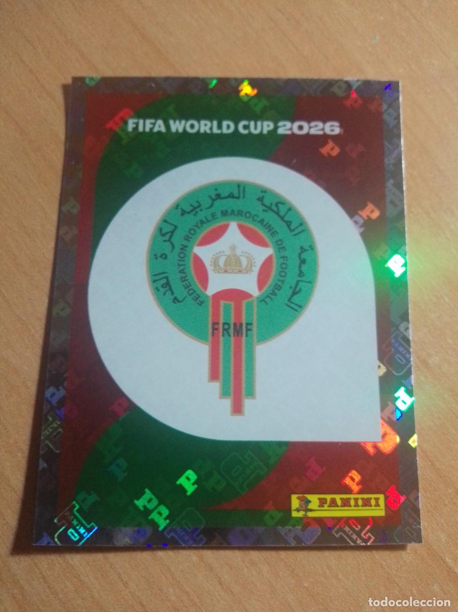 Figurine di Calcio: ESCUDO DE MARRUECOS MAR 1 MUNDIAL FIFA WORLD CUP 2026 26 PANINI STICKERS NUEVO