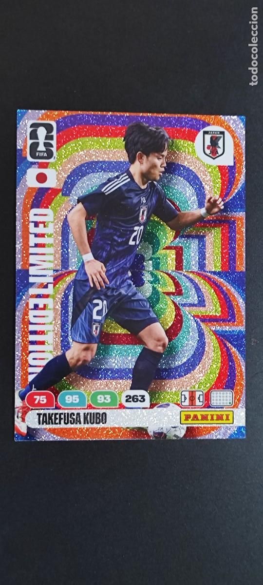 Cromos de F&uacute;tbol: ADRENALYN XL FIFA WORLD CUP 2026 CARD LIMITED EDITION KUBO JAPON # PANINI