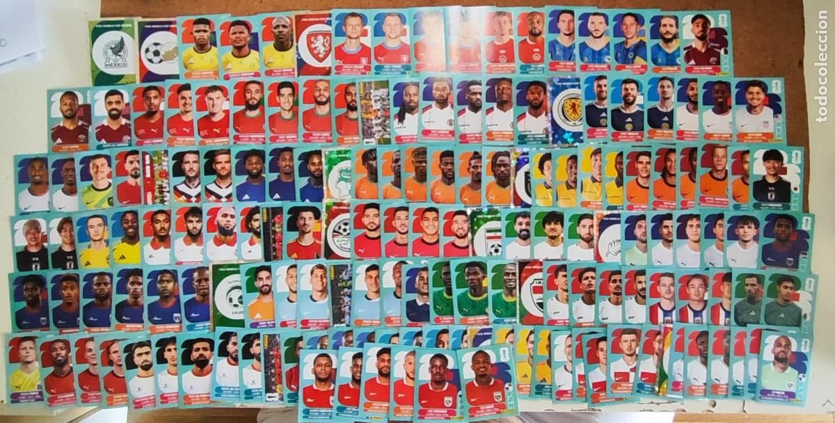 Cromos de F&uacute;tbol: STICKERS FIFA WORLD CUP 2026 LOTE DE 160 STICKERS SIN REPETIR # PANINI