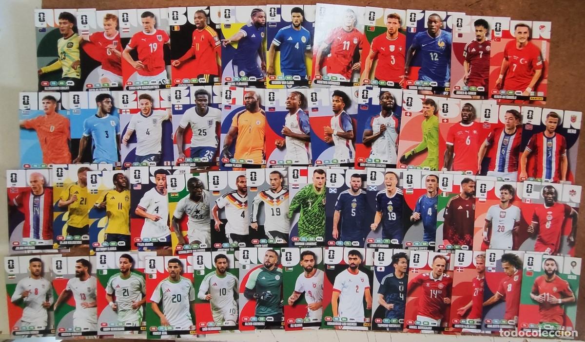 Cromos de F&uacute;tbol: ADRENALYN XL FIFA WORLD CUP 2026 LOTE E 50 CARTAS SIN REPETIR # PANINI