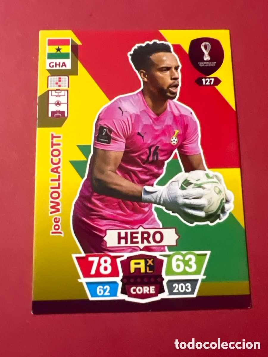 Cromos de F&uacute;tbol: C5644. 127. Joe Wollacott (Ghana) Adrenalyn FIFA World Cup Qatar 2022 PANINI
