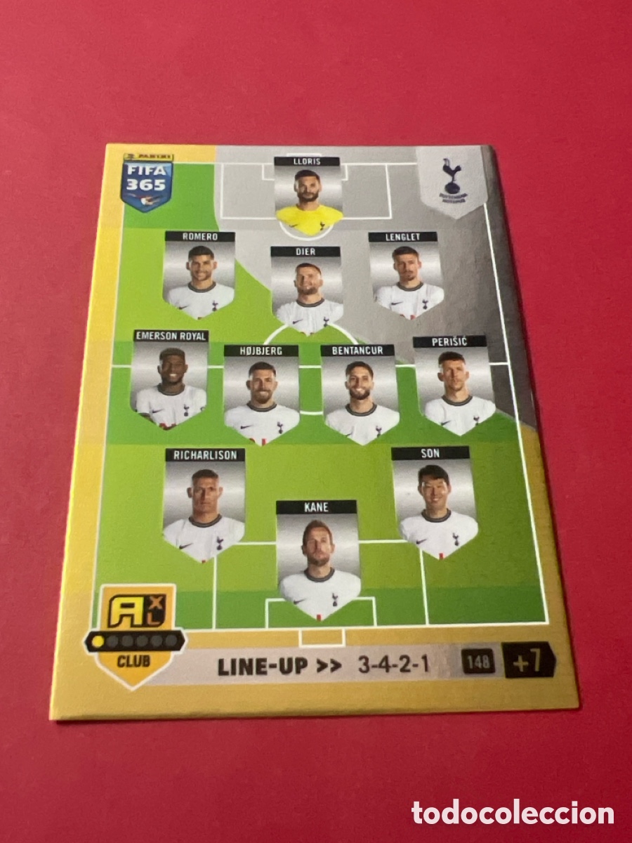 Cromos de F&uacute;tbol: C5695. 148 Line-up Alineaci&oacute;n TOTTENHAM HOTSPUR Panini adrenalyn xl FIFA 365 2022 2023 22 23