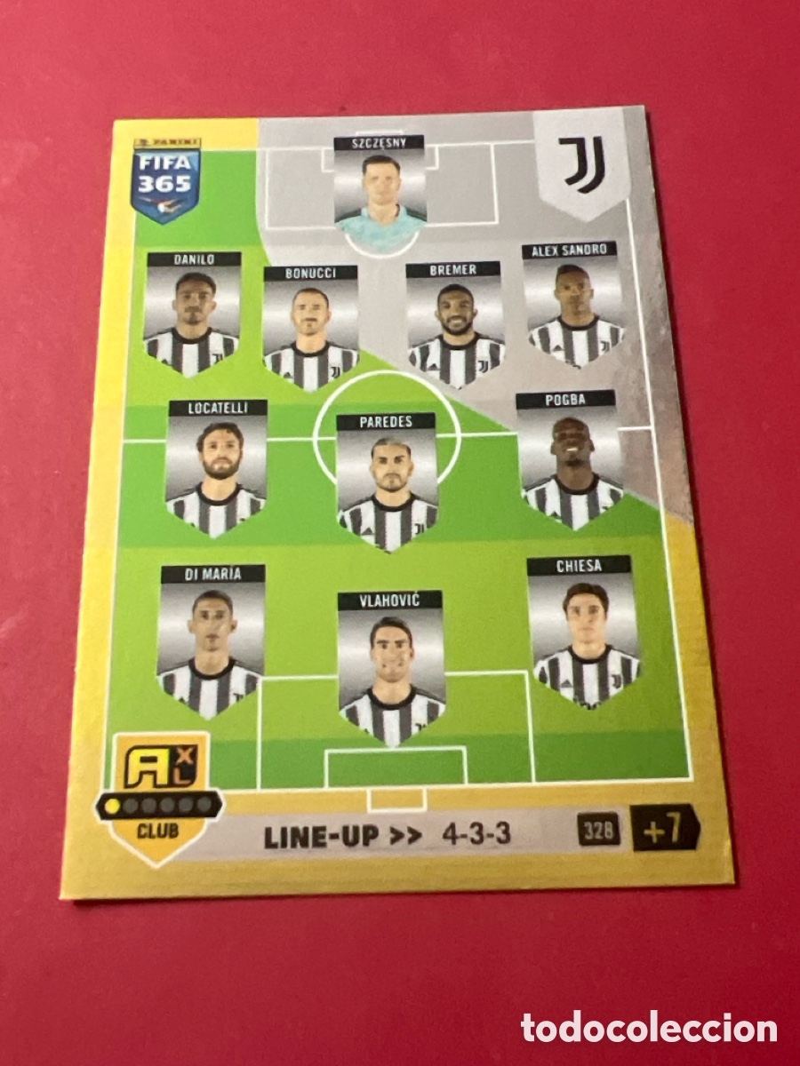 Cromos de F&uacute;tbol: C5698. 328 Line-up Alineaci&oacute;n JUVENTUS Vlahovic Panini adrenalyn xl FIFA 365 2022 2023 22 23