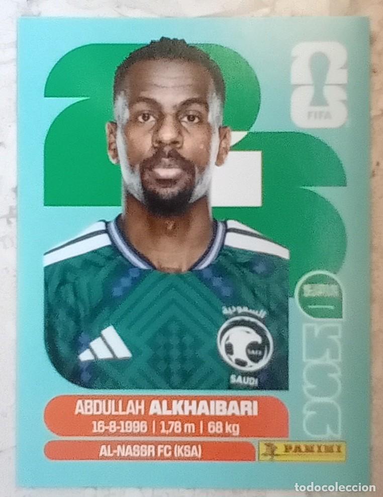 Cromos de F&uacute;tbol: Figurina Panini 2026 Cromo World Cup Usa Mundial 2026 Abdullah Alkhaibari Saudi Arabia n KSA 11