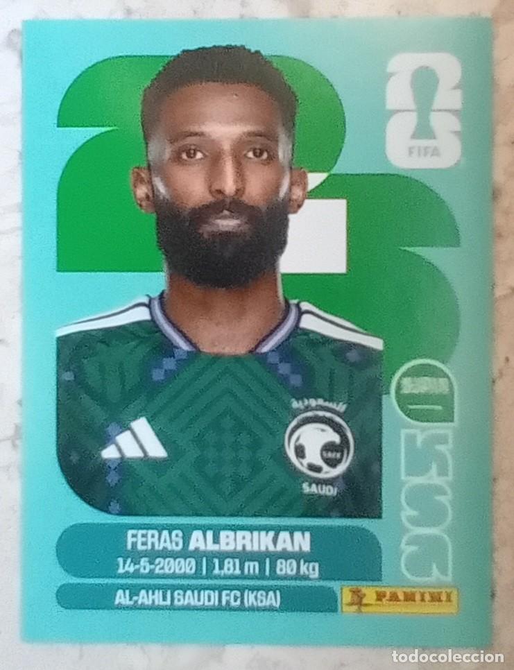 Cromos de F&uacute;tbol: Figurina Panini 2026 Cromo World Cup Usa Mundial 2026 Feras Albrikan Saudi Arabia n KSA 18