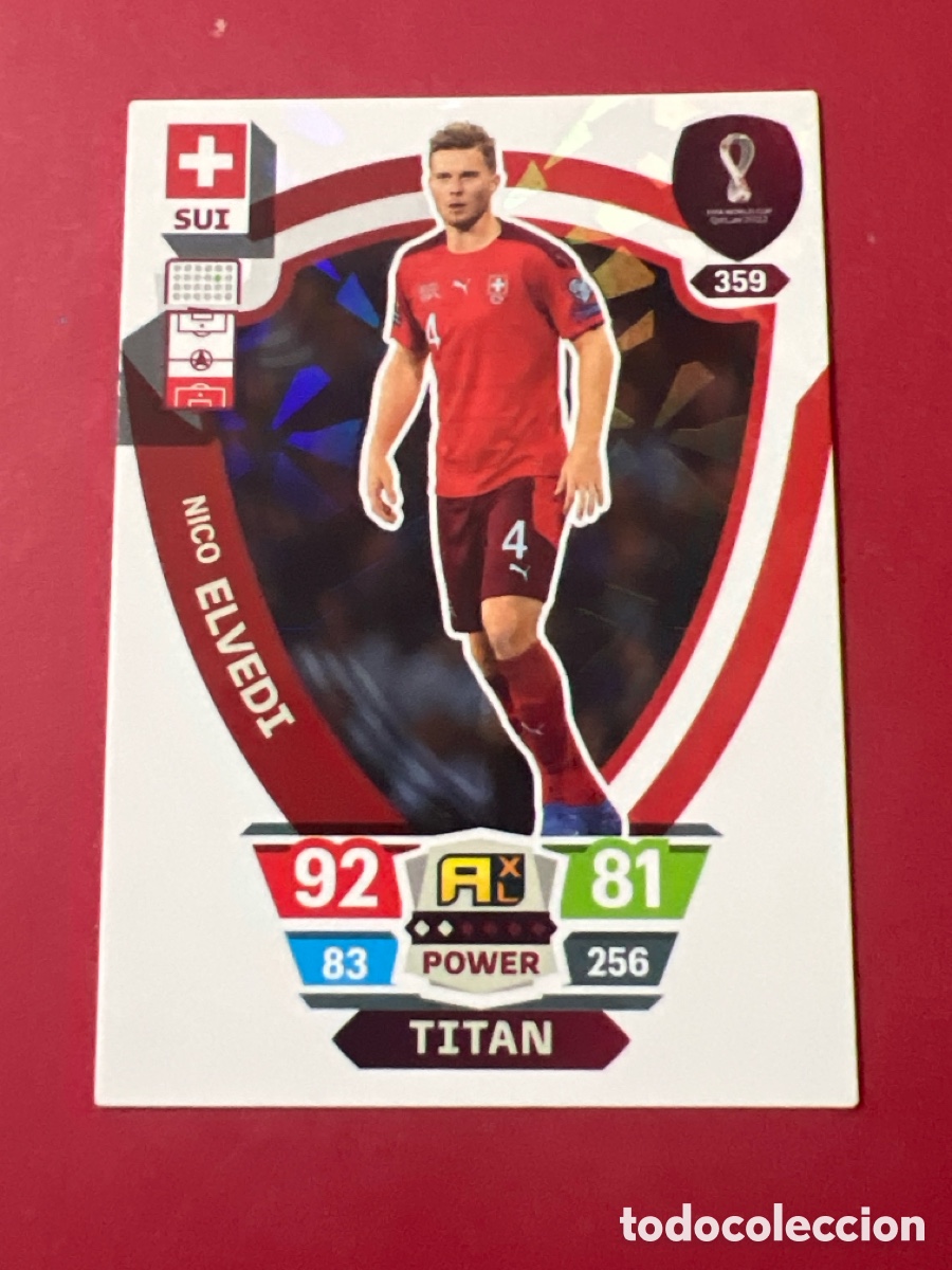 Cromos de F&uacute;tbol: C5713. ELVEDI 359 SUIZA TIT&Aacute;N ADRENALYN MUNDIAL QATAR 2022 FIFA WORLD CUP