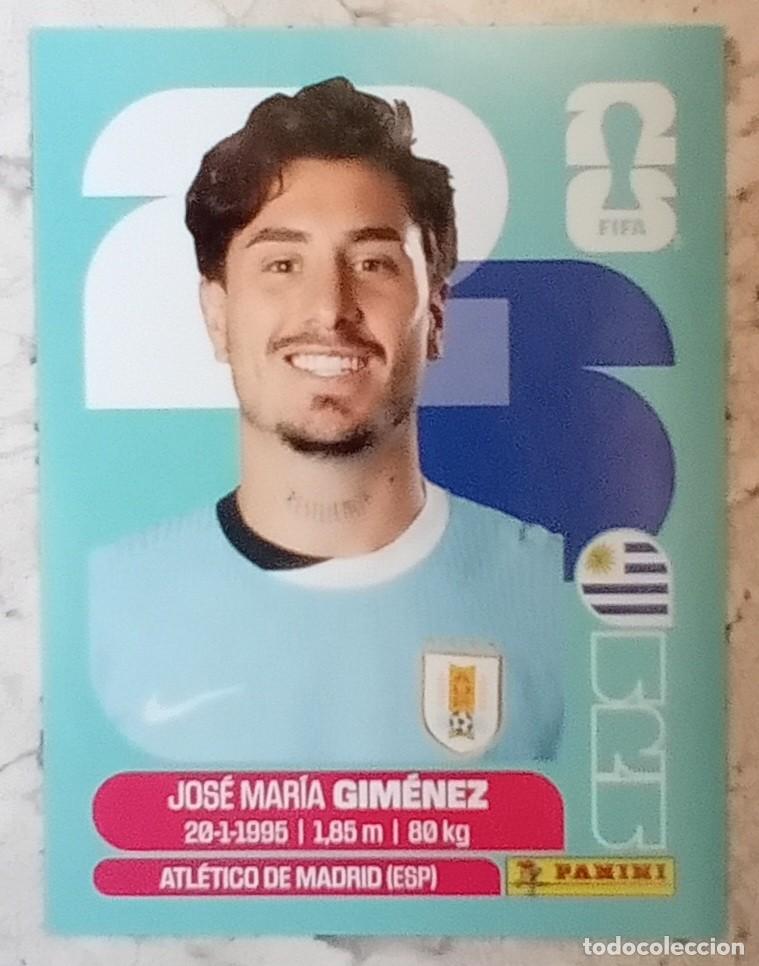 Cromos de F&uacute;tbol: Figurina Panini 2026 Cromo World Cup Usa Mundial 2026 Jos&eacute; Maria Gim&eacute;nez Uruguay n URU 5