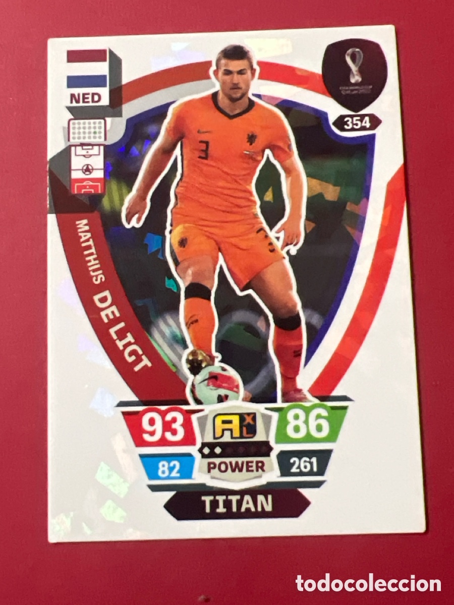 Cromos de F&uacute;tbol: C5715. DE LIGHT - PAISES BAJOS - TITAN - 354 - PANINI ADRENALYN QATAR 2022