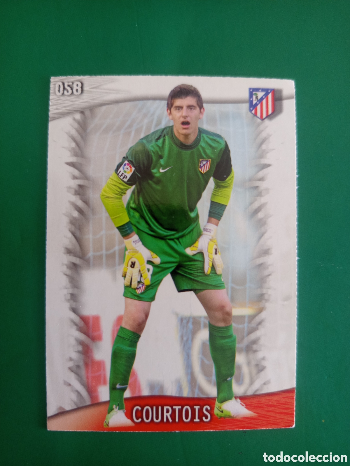 Fu&szlig;ball-Sticker: ❇️ CROMO ⚽ COURTOIS ATL&Eacute;TICO DE MADRID 58 FICHAS LIGA QUIZ GAME 2014 13 14 2013 2014 MUNDICROMO ❇️