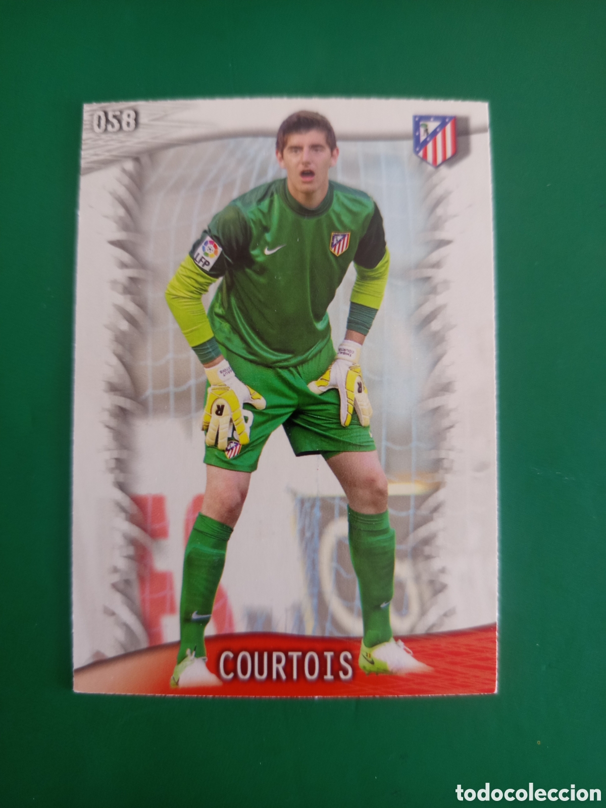 Fu&szlig;ball-Sticker: ❇️ CROMO ⚽ COURTOIS ATL&Eacute;TICO DE MADRID 58 FICHAS LIGA QUIZ GAME 2014 13 14 2013 2014 MUNDICROMO ❇️