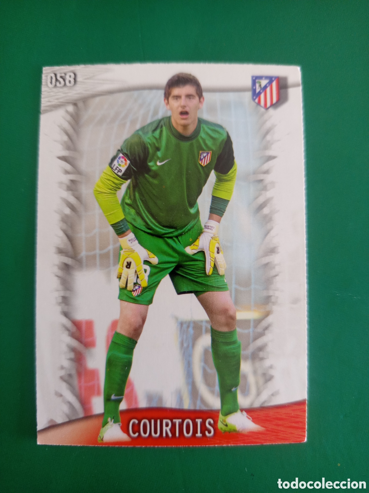 Fu&szlig;ball-Sticker: ❇️ CROMO ⚽ COURTOIS ATL&Eacute;TICO DE MADRID 58 FICHAS LIGA QUIZ GAME 2014 13 14 2013 2014 MUNDICROMO ❇️