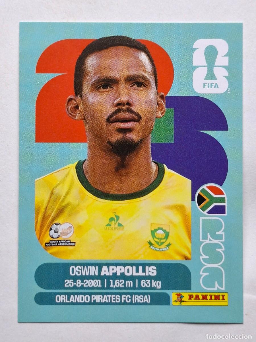 Football Stickers: #RSA 20 OSWIN APPOLLIS (South Africa) - Panini FIFA World Cup 2026 Sticker