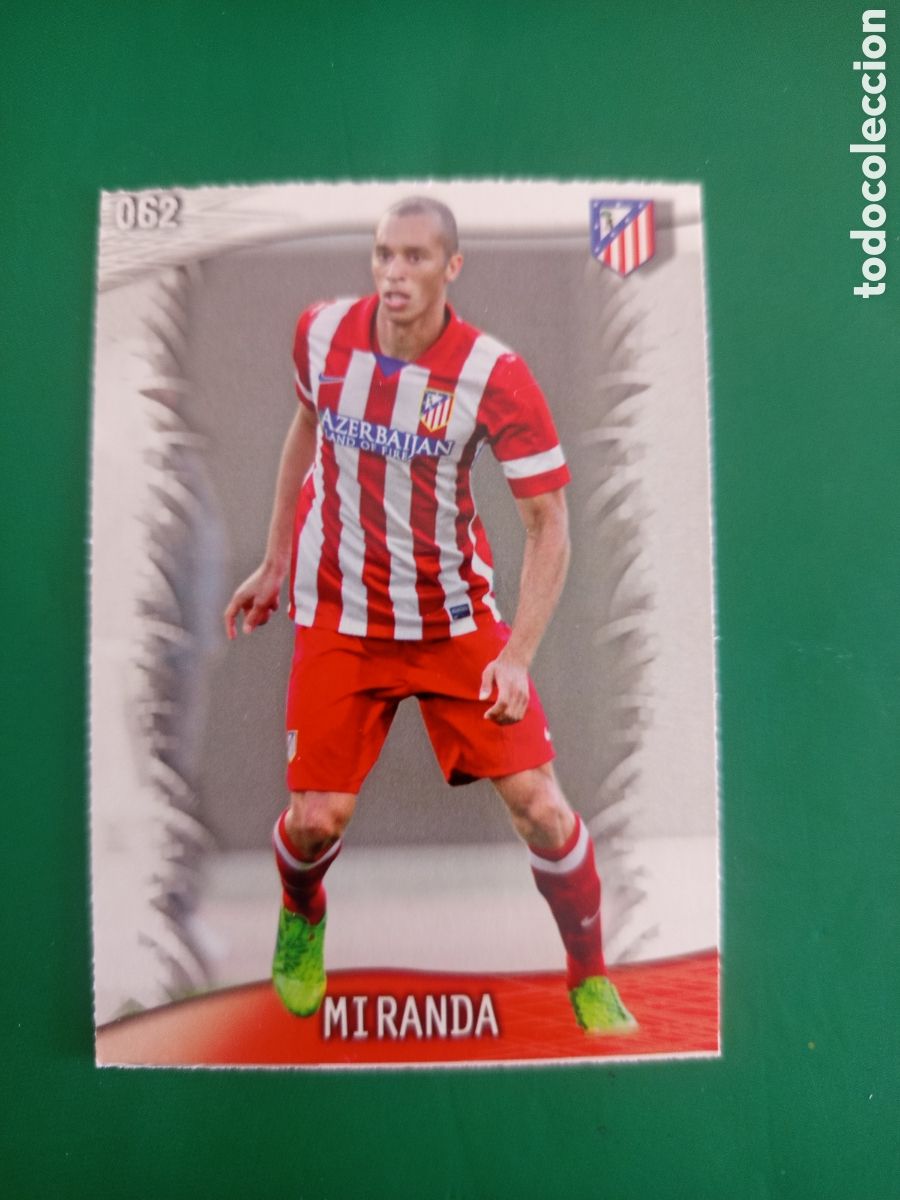 Fu&szlig;ball-Sticker: ❇️ CROMO ⚽ MIRANDA ATL&Eacute;TICO DE MADRID 62 FICHAS LIGA QUIZ GAME 2014 13 14 2013 2014 MUNDICROMO ❇️