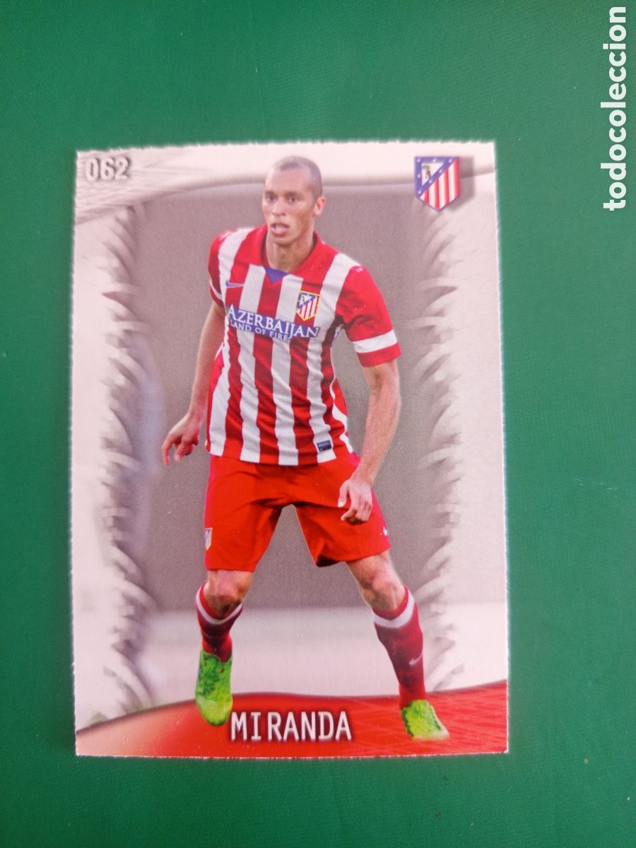 Fu&szlig;ball-Sticker: ❇️ CROMO ⚽ MIRANDA ATL&Eacute;TICO DE MADRID 62 FICHAS LIGA QUIZ GAME 2014 13 14 2013 2014 MUNDICROMO ❇️