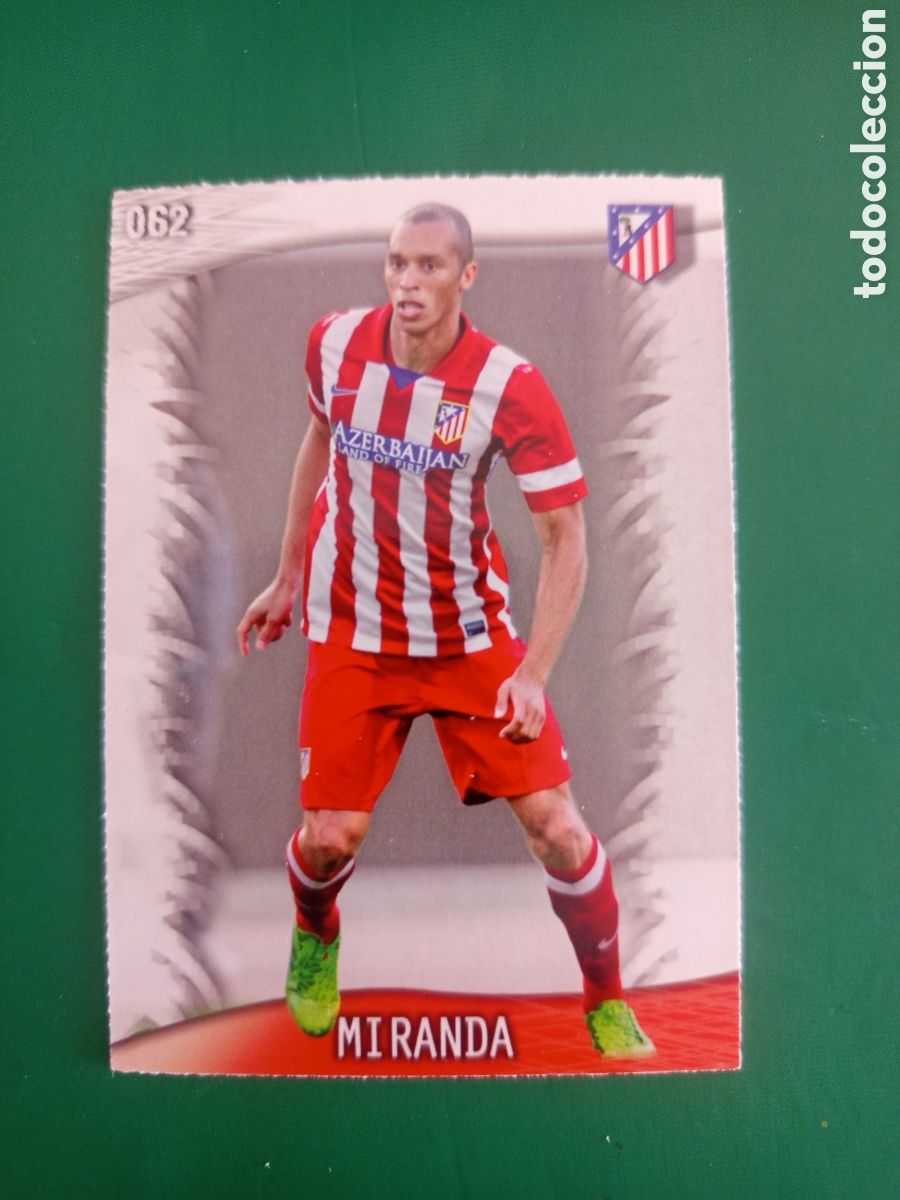 Fu&szlig;ball-Sticker: ❇️ CROMO ⚽ MIRANDA ATL&Eacute;TICO DE MADRID 62 FICHAS LIGA QUIZ GAME 2014 13 14 2013 2014 MUNDICROMO ❇️
