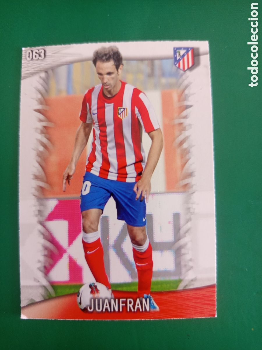 Fu&szlig;ball-Sticker: ❇️ CROMO ⚽ JUANFRAN ATL&Eacute;TICO DE MADRID 63 FICHAS LIGA QUIZ GAME 2014 13 14 2013 2014 MUNDICROMO ❇️