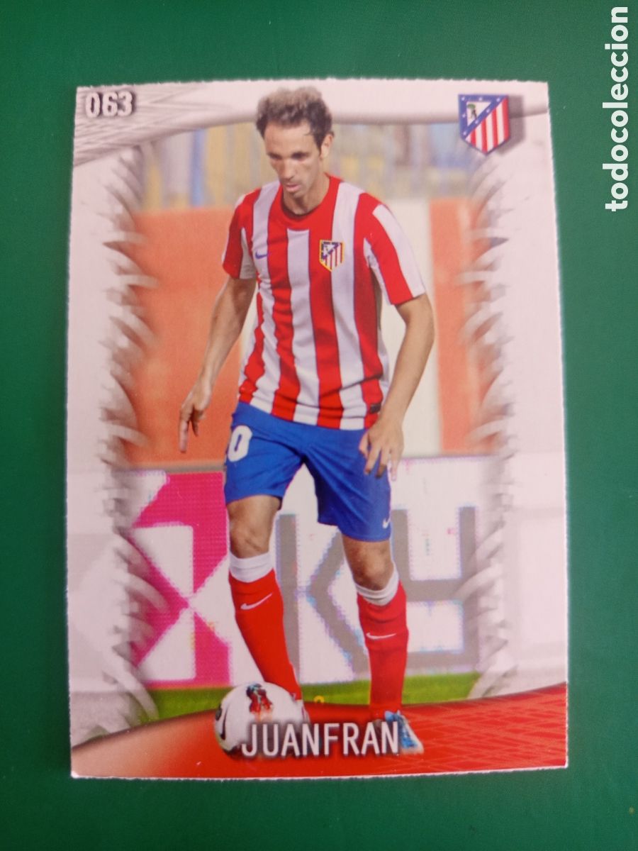 Football Stickers: ❇️ CROMO ⚽ JUANFRAN ATL&Eacute;TICO DE MADRID 63 FICHAS LIGA QUIZ GAME 2014 13 14 2013 2014 MUNDICROMO ❇️