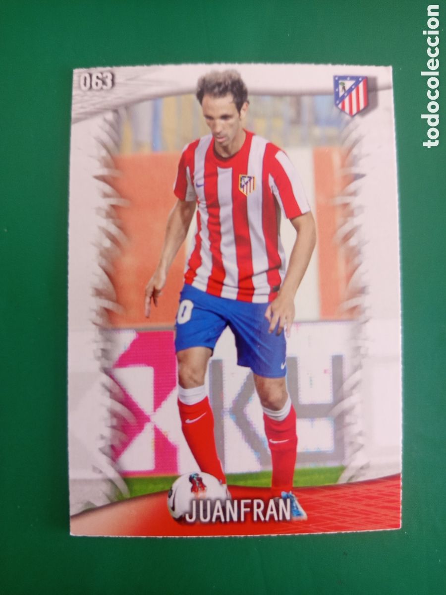 Football Stickers: ❇️ CROMO ⚽ JUANFRAN ATL&Eacute;TICO DE MADRID 63 FICHAS LIGA QUIZ GAME 2014 13 14 2013 2014 MUNDICROMO ❇️