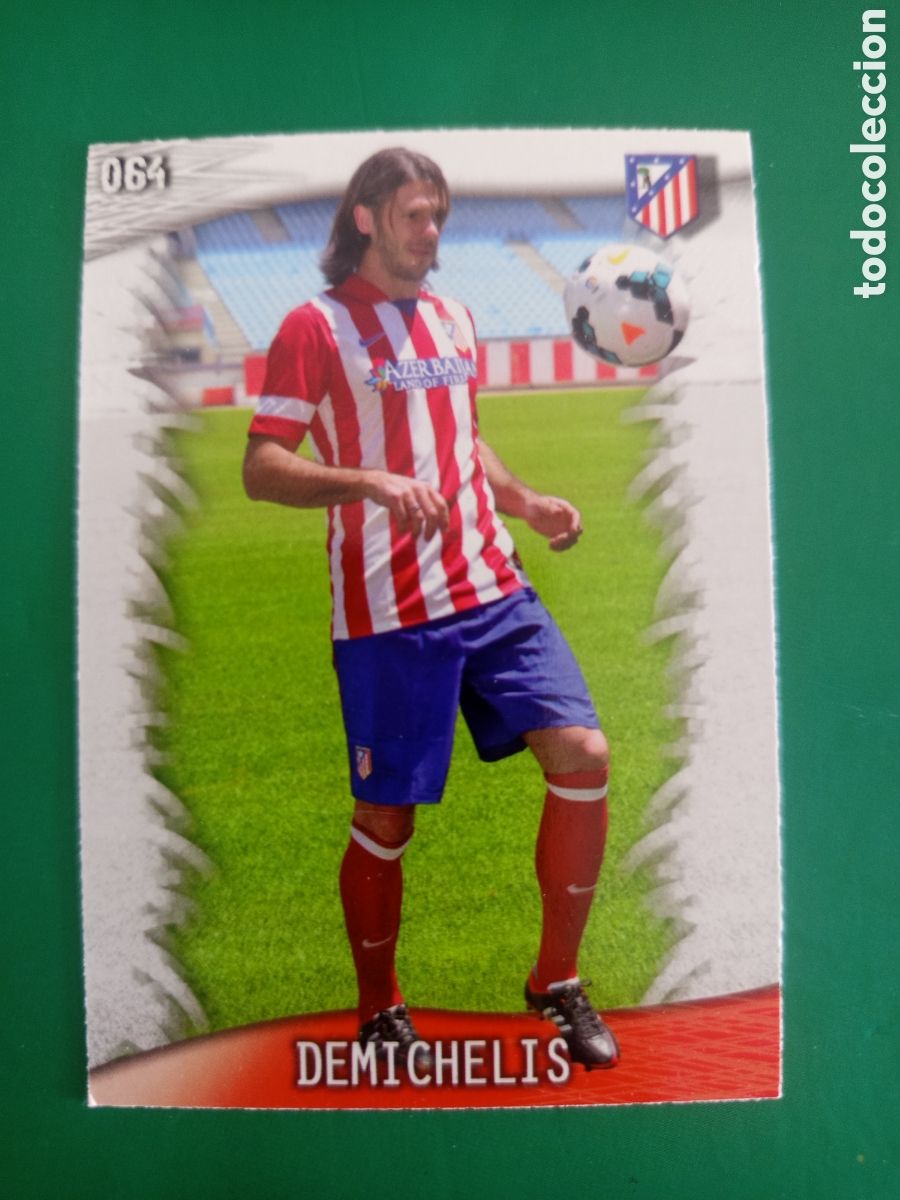 Football Stickers: ❇️ CROMO ⚽ DEMICHELIS ATL&Eacute;TICO DE MADRID 64 FICHAS LIGA QUIZ GAME 2014 13 14 2013 2014 MUNDICROMO ❇️