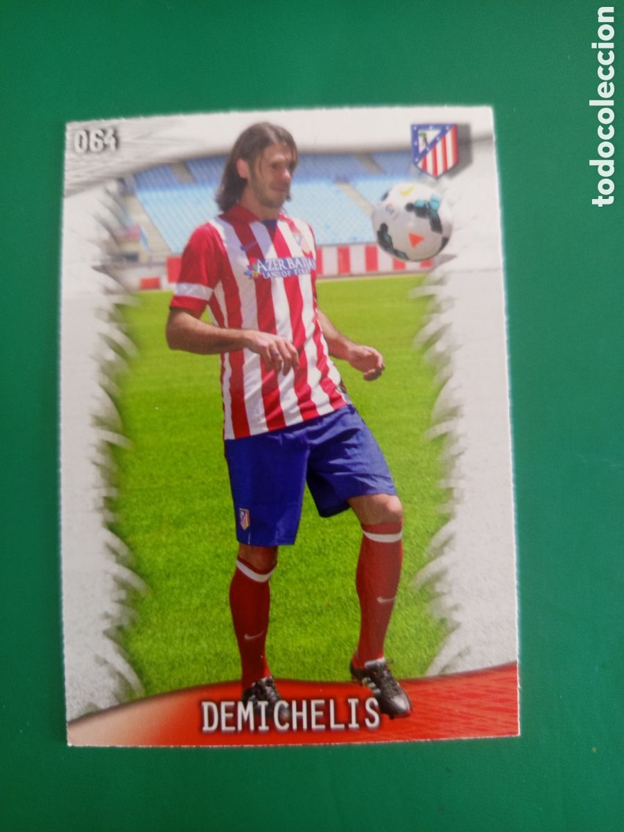 Football Stickers: ❇️ CROMO ⚽ DEMICHELIS ATL&Eacute;TICO DE MADRID 64 FICHAS LIGA QUIZ GAME 2014 13 14 2013 2014 MUNDICROMO ❇️