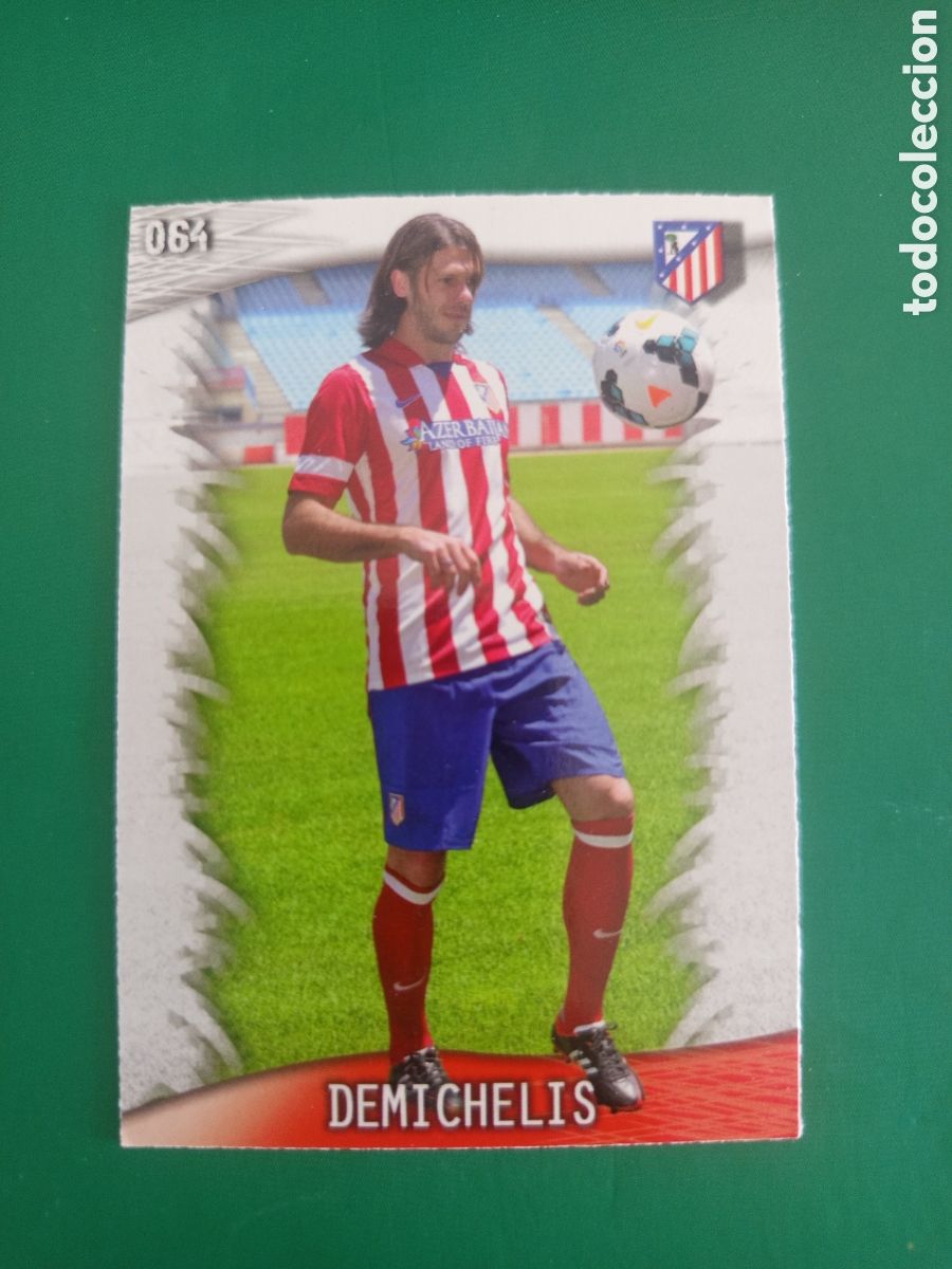 Football Stickers: ❇️ CROMO ⚽ DEMICHELIS ATL&Eacute;TICO DE MADRID 64 FICHAS LIGA QUIZ GAME 2014 13 14 2013 2014 MUNDICROMO ❇️
