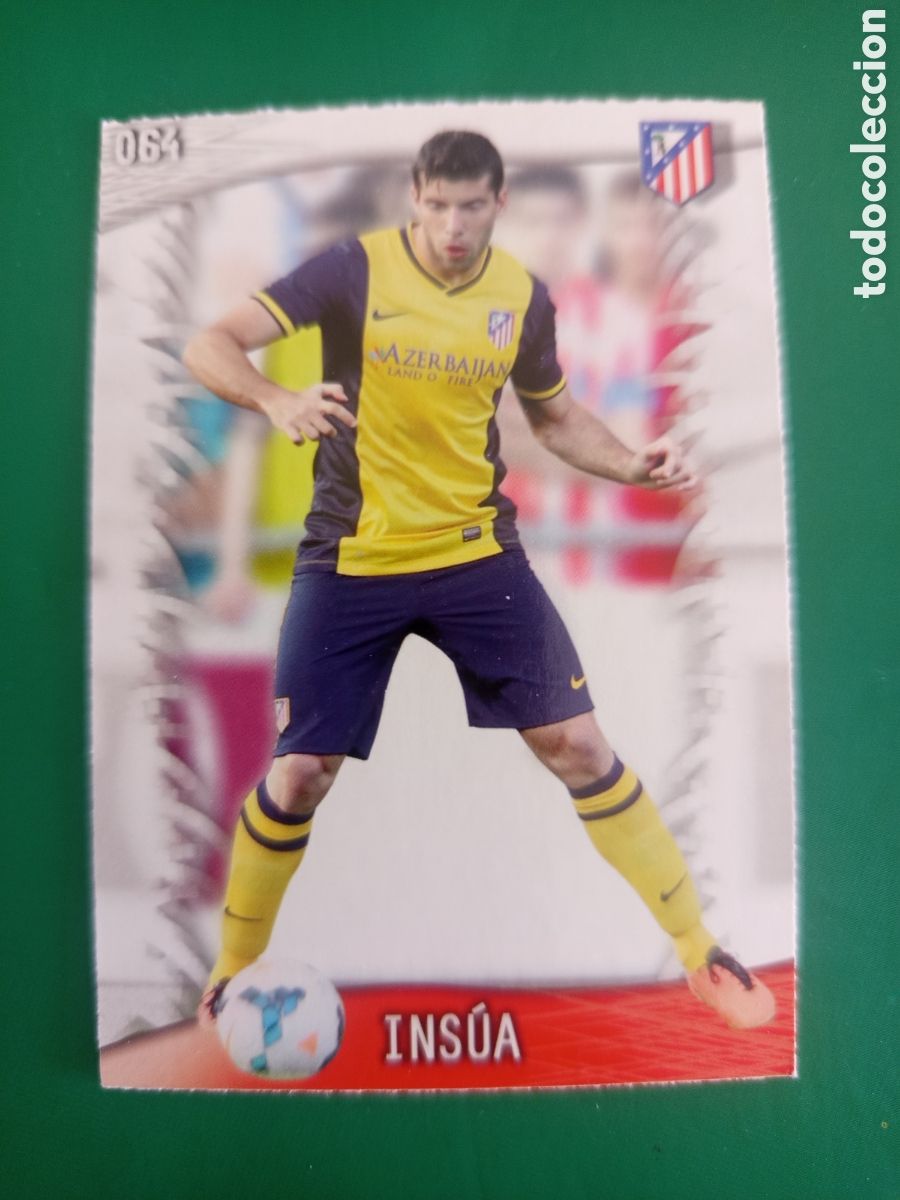 Football Stickers: ❇️ CROMO ⚽ INS&Uacute;A ATL&Eacute;TICO DE MADRID 64 FICHAS LIGA QUIZ GAME 2014 13 14 2013 2014 MUNDICROMO ❇️