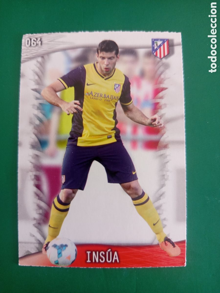 Football Stickers: ❇️ CROMO ⚽ INS&Uacute;A ATL&Eacute;TICO DE MADRID 64 FICHAS LIGA QUIZ GAME 2014 13 14 2013 2014 MUNDICROMO ❇️