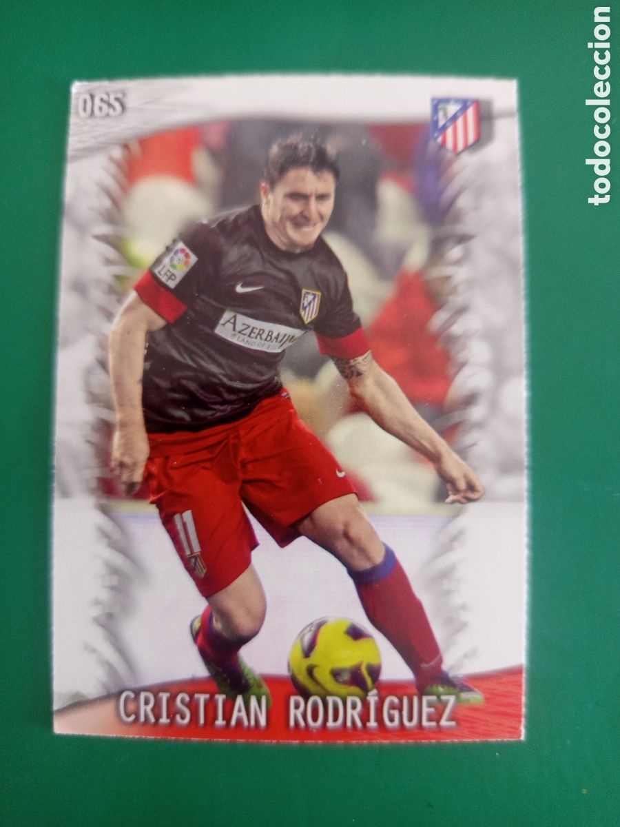 Cromos de F&uacute;tbol: ❇️ CROMO ⚽ CRISTIAN RODR&Iacute;GUEZ ATL&Eacute;TICO DE MADRID 65 FICHAS LIGA QUIZ GAME 2014 MUNDICROMO ❇️