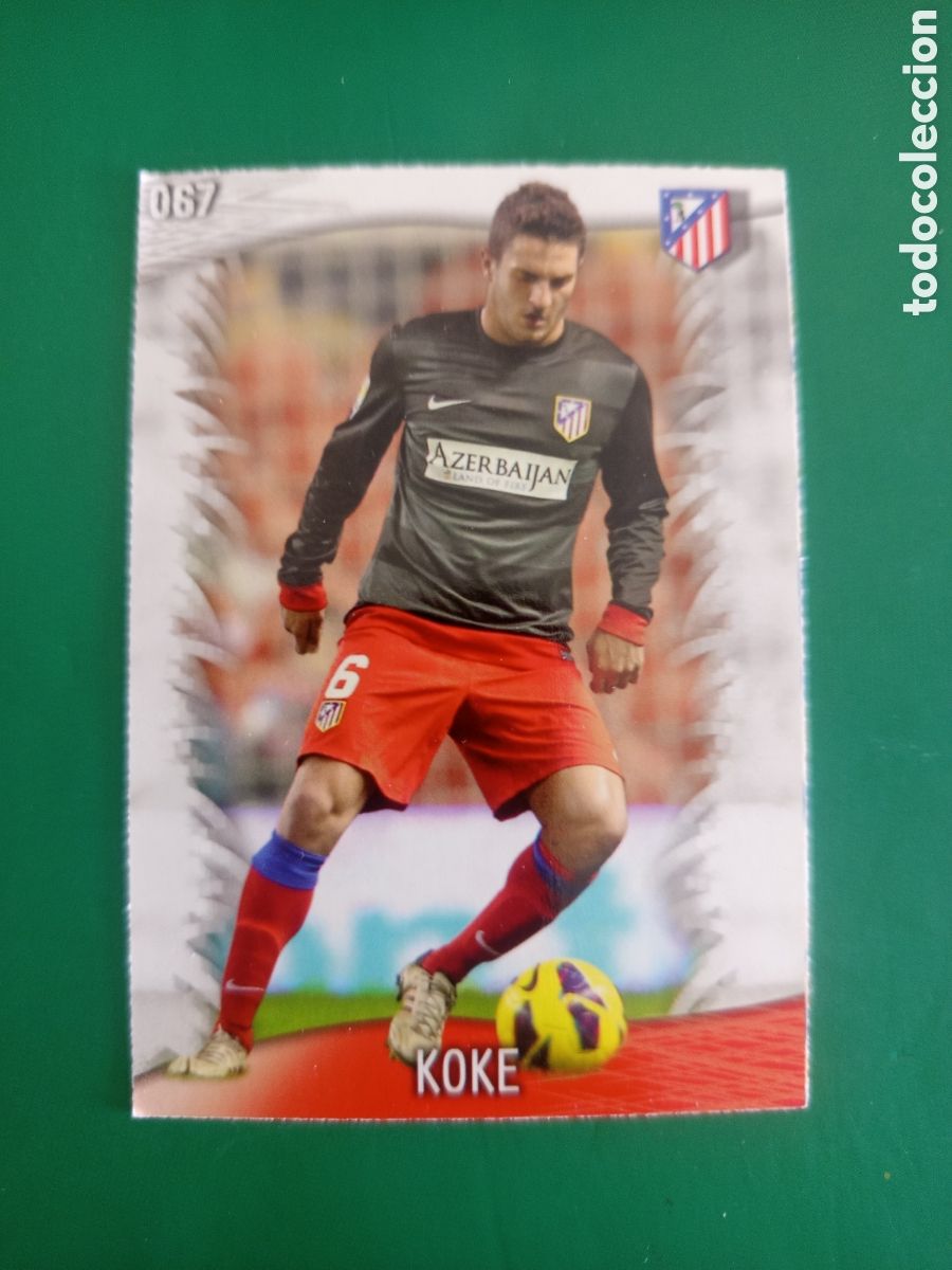 Figurine di Calcio: ❇️ CROMO ⚽ KOKE ATL&Eacute;TICO DE MADRID 67 FICHAS LIGA QUIZ GAME 2014 13 14 2013 2014 MUNDICROMO ❇️