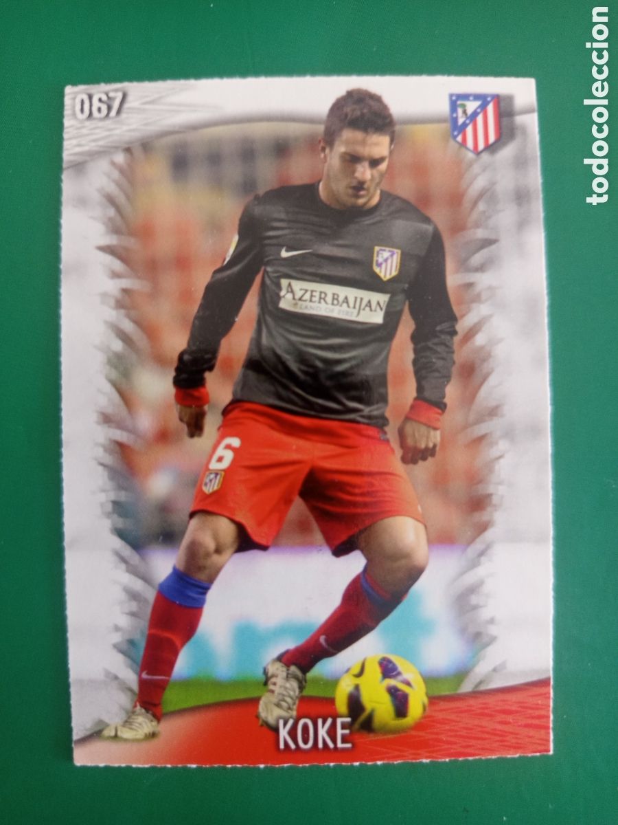 Figurine di Calcio: ❇️ CROMO ⚽ KOKE ATL&Eacute;TICO DE MADRID 67 FICHAS LIGA QUIZ GAME 2014 13 14 2013 2014 MUNDICROMO ❇️