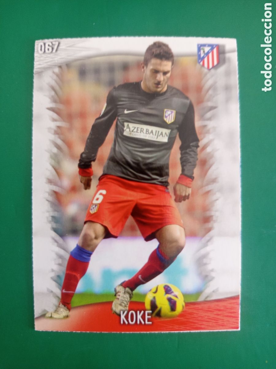Figurine di Calcio: ❇️ CROMO ⚽ KOKE ATL&Eacute;TICO DE MADRID 67 FICHAS LIGA QUIZ GAME 2014 13 14 2013 2014 MUNDICROMO ❇️