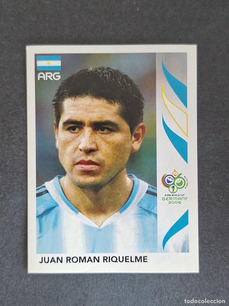 Cromos de F&uacute;tbol: L2 JUAN ROMAN RIQUELME SELECCION ARGENTINA 181 PANINI MUNDIAL ALEMANIA 2006 NUNCA PEGADO SIN PEGAR
