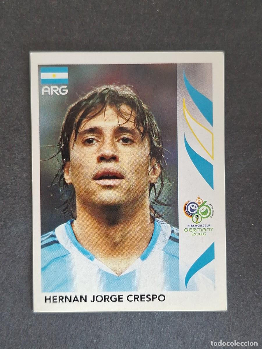 Cromos de F&uacute;tbol: L2 HERNAN JORGE CRESPO SELECCION ARGENTINA 184 PANINI MUNDIAL ALEMANIA 2006 NUNCA PEGADO SIN PEGAR