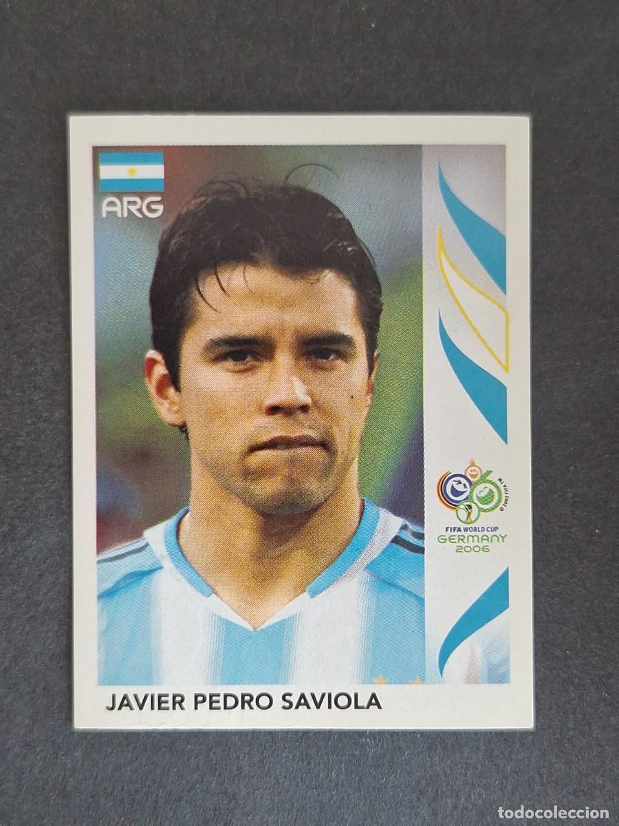 Cromos de F&uacute;tbol: L2 JAVIER PEDRO SAVIOLA SELECCION ARGENTINA 186 PANINI MUNDIAL ALEMANIA 2006 NUNCA PEGADO SIN PEGAR