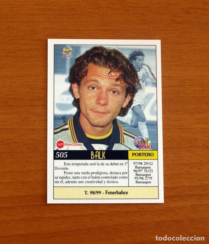 Cromos de F&uacute;tbol: Real Madrid - N&ordm; 505 - Balic -Error - &Uacute;ltima Hora -Las Fichas de la Liga Mundicromo 1999-2000, 99-00