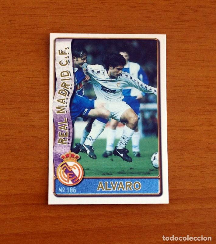 Cromos de F&uacute;tbol: Real Madrid -N&ordm; 106 &Aacute;lvaro Benito -Mundicromo Las Fichas de la Liga de F&uacute;tbol 1996-1997-96-97