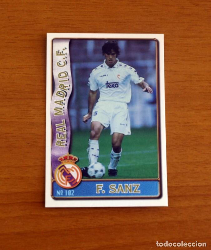 Cromos de F&uacute;tbol: Real Madrid -N&ordm; 102 Fernando Sanz -Mundicromo Las Fichas de la Liga de F&uacute;tbol 1996-1997-96-97