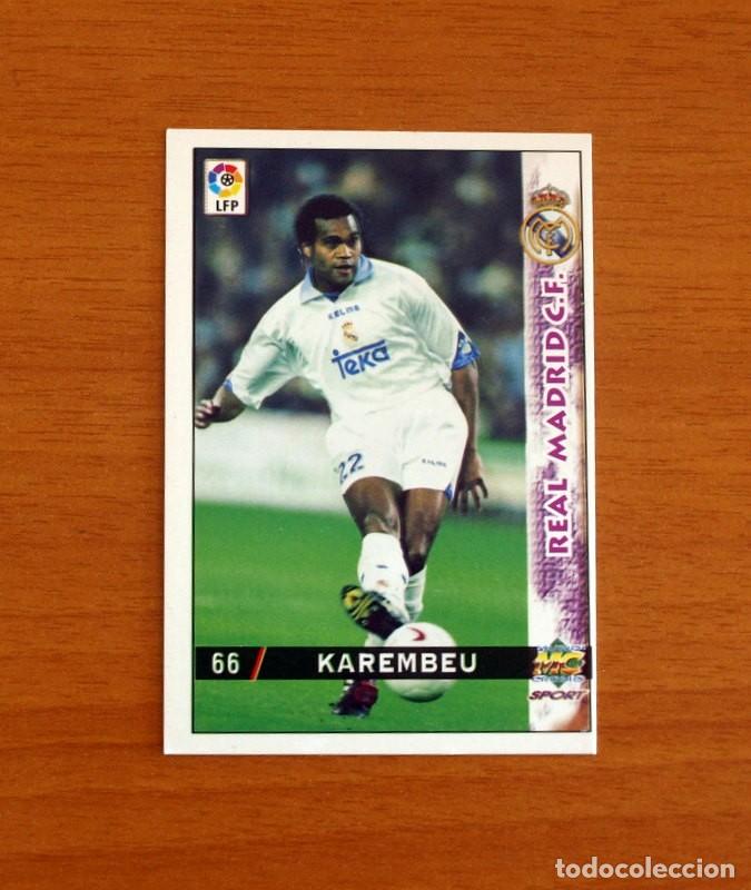 Cromos de Futebol: Real Madrid -N&ordm; 66 Karembeu -Mundicromo Las Fichas de la Liga 1998-1999-98-99